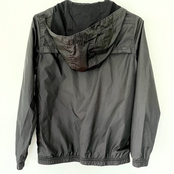 Oneill Black Rain Wind Breaker Zip Jacket - Big Kids Size M - Picture 5 of 7